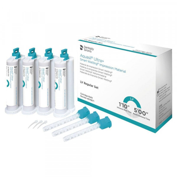 AQUASIL ULTRA + LV REGULAR – Silicona VPS, DENTSPLY