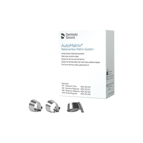 AUTOMATRIX MEDIUM REGULAR REP. – Matrices circunferenciales sin retenedor Dentsply Sirona 72u.