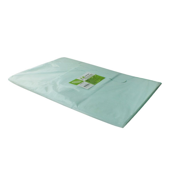 BABERO VERDE CINTAS PAPEL STARLINE – Babero con cintas, 50x60cm, 100 uds.