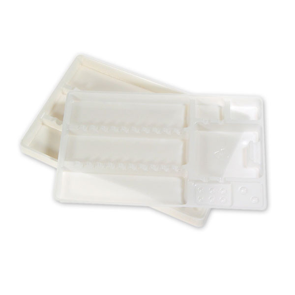 MEDICALINE Tabuleiros de plástico com compartimentos 28x18cm 400ud
