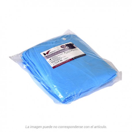 BATA AZUL M 110x127cm 25g MAN.LAR. PUÑO ELAST. 10u