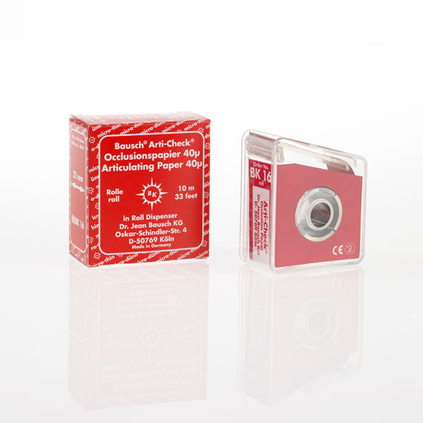 BK16 PAP.ART. ARTI-CHECK – Artikulációs papír tekercs 22mm Piros