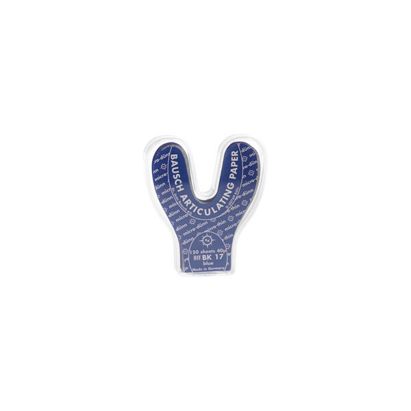 BK17 P.ART.HERRADURA – Artikulációs papír Arti-Check kék 40 mikron