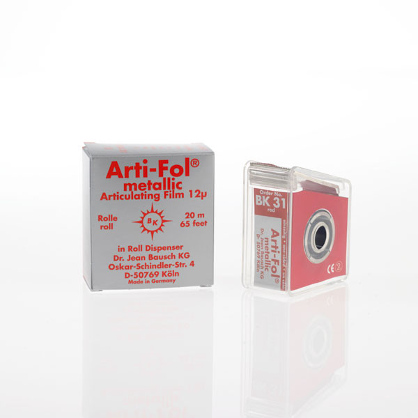 BK31 PAPEL ARTICULAR BAUSCH – Papel metálico 12 mícrones vermelho 22mm