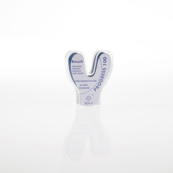 BK53 BAUSCH HORSESHOE-SHAPE – Papel de articular em ferradura, 50 folhas