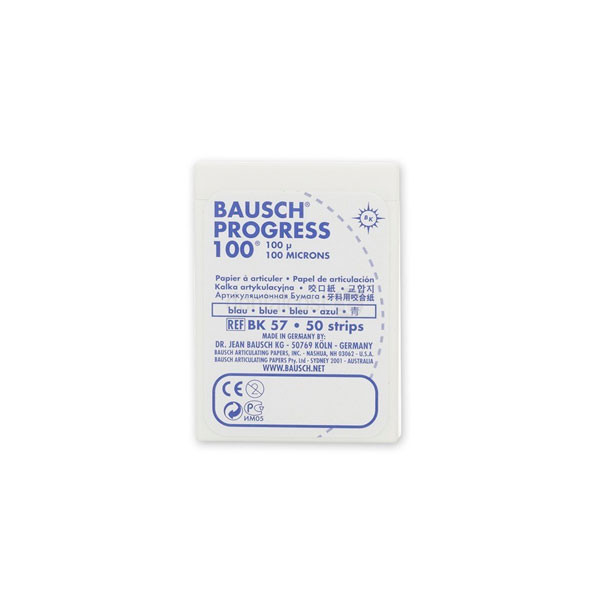 BK57 BAUSCH – Bandelettes de papier à articuler bleu, 50 unités