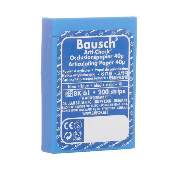 BK61 BAUSCH – Carta articolare blu, strisce pretagliate, 200 unità
