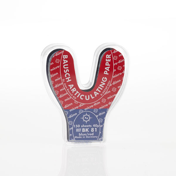 BK81 PAPEL ART.HERRADURA – Papel articular 40 micras Bausch 150 hojas