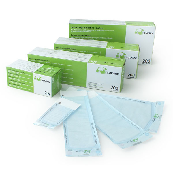 Bolsas esterilizar autoadhesivas Starline – 7.5x25cm 200 db