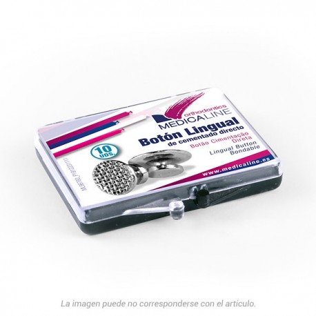 BOTÓN LINGUAL MEDICALINE – Botón de cementado directo 10u.