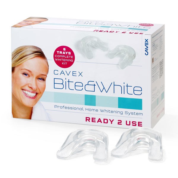 CAVEX BITE&WHITE READY 2 USE – Moldeiras de branqueamento 6un.