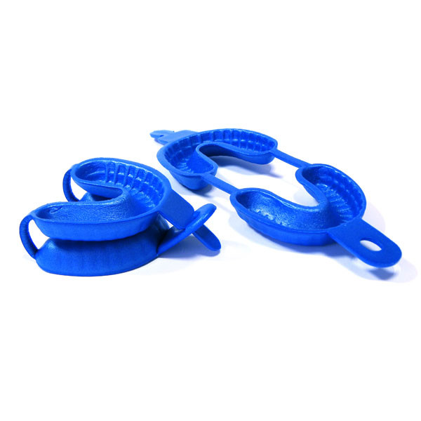 CUBETAS FLUOR GRANDES AZULES – Porte-empreintes double arcade, 50u.