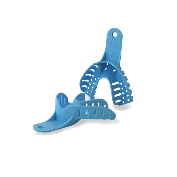 Cubetas impresion de plastico azul STARLINE – Perforált lenyomatvételi kanalak