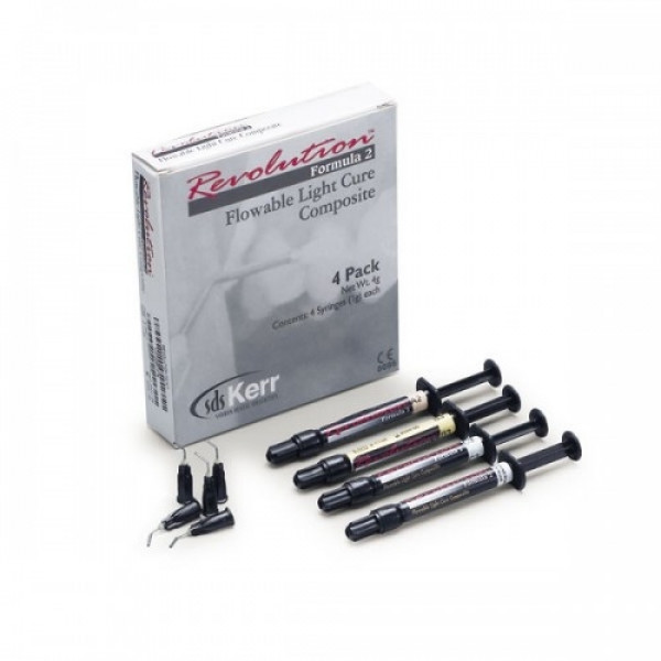 REVOLUTION F-2 – Resina fluida fotopolimerizável, 4x1g, VOCO