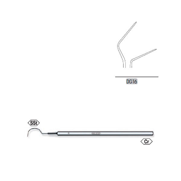 DG16 EXPLORADOR DOBLE MAILLEFER – Explorateur dentaire double (6 unités)