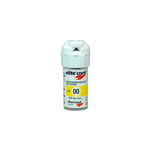 ELITE CORD 00 – Hilo de retracción gingival de algodón, Zhermack (275cm)