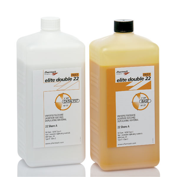 ELITE DOUBLE 22 FAST – A-szilikon duplikáláshoz, Zhermack, 1kg+1kg