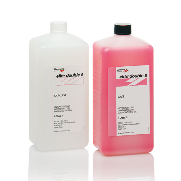 ELITE DOUBLE 8 – Silicone A baixa dureza, Zhermack, 1kg+1kg