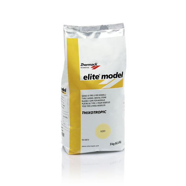 ELITE MODEL III. osztály 3Kg – III. típusú fogászati gipsz, ZHERMACK