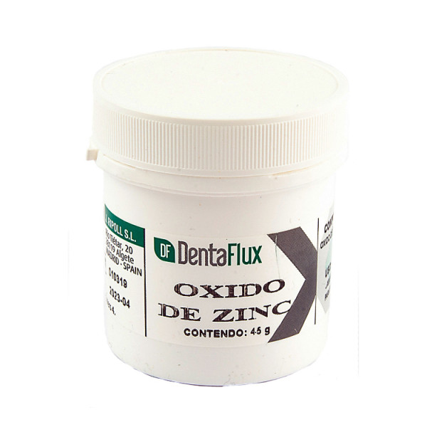 EUGENATO ÓXIDO ZINC 45gr – Oxyde de Zinc pour ciments dentaires, DENTAFLUX