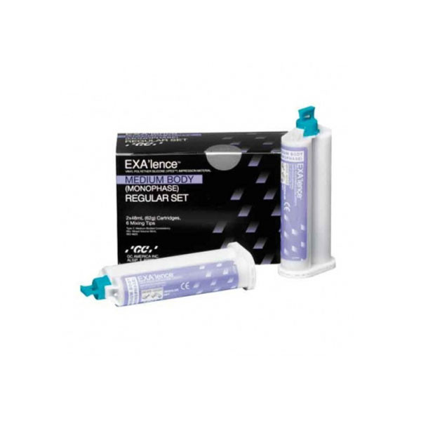 EXALENCE GC – Silicone par addition pour enregistrements, consistance moyenne, 2x48ml