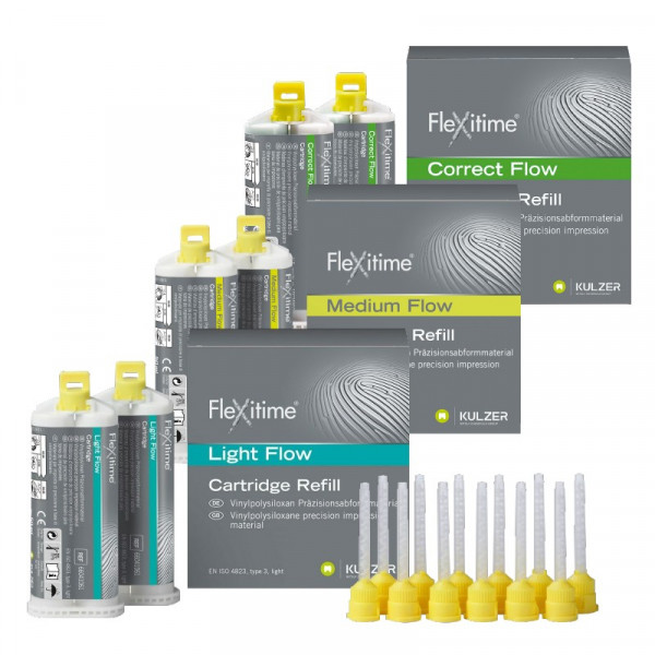 FLEXITIME CORRECT – Silicone de adição fluido, KULZER, 2x50ml