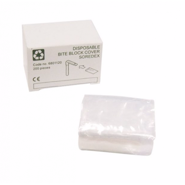 FUNDA PLASTICO SOPORTE MORDIDA – Higiéniai huzatok harapástartóhoz SATELEC (200 db)