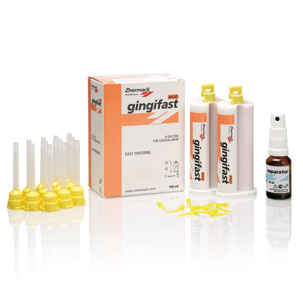 GINGIFAST RIGIDO D2 – Silicone A per riproduzione gengivale (2x50ml)