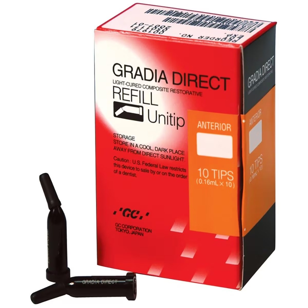 GRADIA DIRECT UNITIP – Fényre kötő kompozit, 10 db.