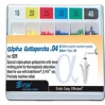 GUTAPERCHA ALPHA CONICIDAD .04 Nş25 – Pointes pour obturation VDW