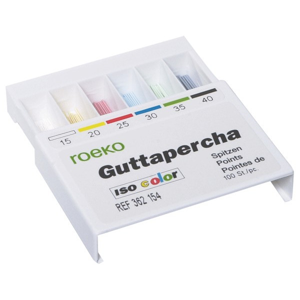 GUTAPERCHA N.20 – Pointes de gutta-percha ROEKO, 100 unités