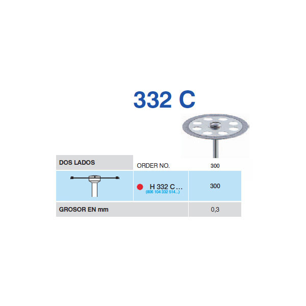 H332C-300 DISCO – Disco de diamante rígido para modelos 300mm HORICO