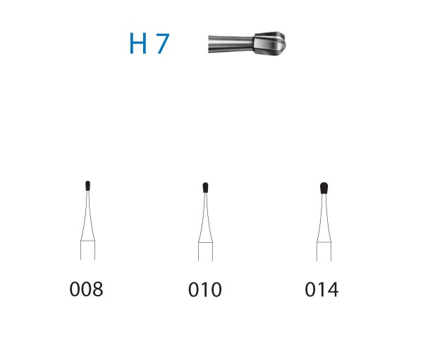 H7-014 FRESA CA CARBURO TUNGS. – Fraise poire CA Komet 5uds