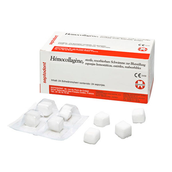 Hemocollagene – Kollagén vérzéscsillapító szivacs, 24 db (SEPTODONT)