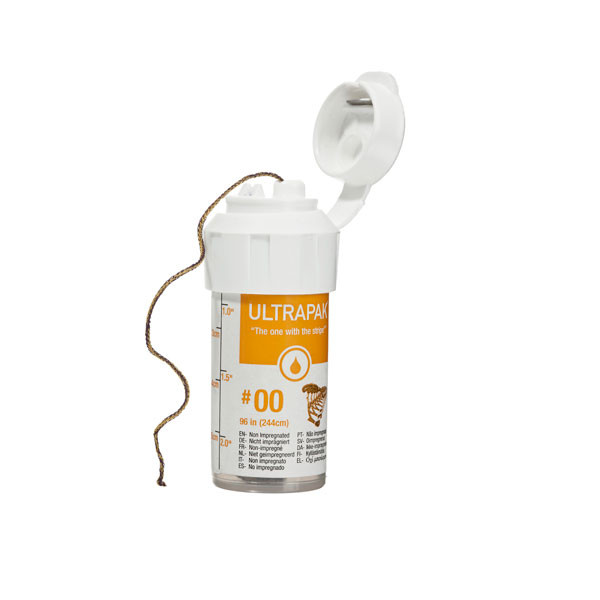 ULTRAK Cleancut Cord 00 – Fio de retração gengival 100% algodão