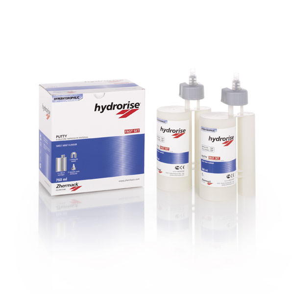 HYDRORISE MAXI HEAVY BODY NORMAL – Silicone A alta viscosità, Zhermack, 2x380ml