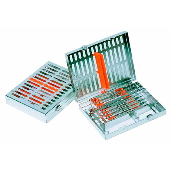 IM12DIN 83 – Cassetta Hu-Friedy per 8 strumenti, arancione