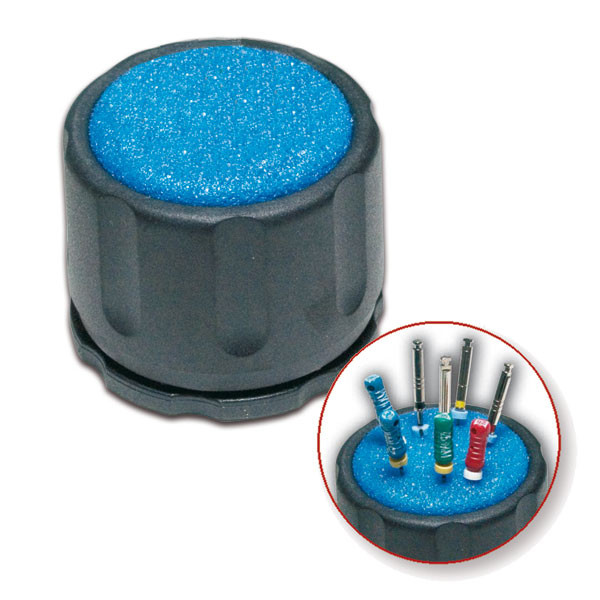 INTERIN-STAND – Suporte endodôntico com esponjas azuis