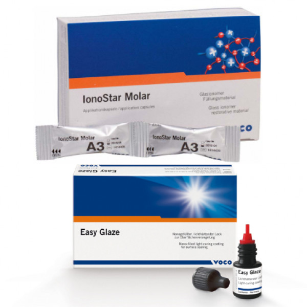 IONOSTAR MOLAR – Üvegionomer kapszulákban A3 + EASY GLAZE VOCO
