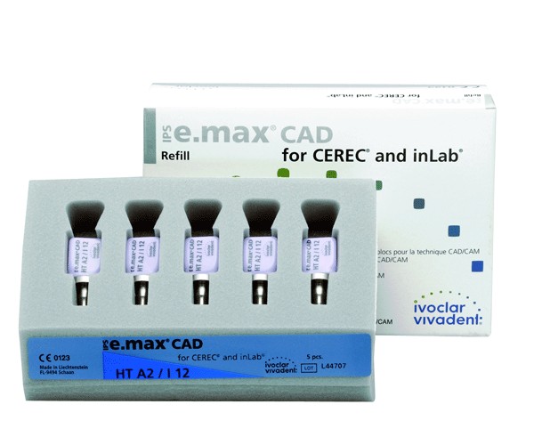 IPS e.MAX CAD HT A2 B40 – Lítium-diszilikát blokkok, 3 darab