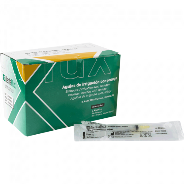 DENTAFLUX Jeringas de irrigación 27G – 3ml (100 uds)
