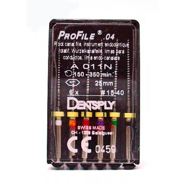 L. PROFILE .04 (11N) 31mm. N.30 6und. – Lima rotatoria NiTi