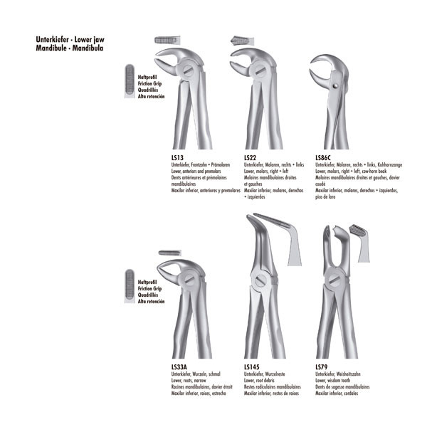 LS22 – Forceps pour molaire inférieure LiquidSteel Carl Martin