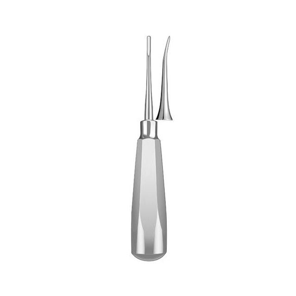 LS589/4 LUXADOR CURVO 2,5mm. LIQUID STEEL – Elevador para extracción atraumática