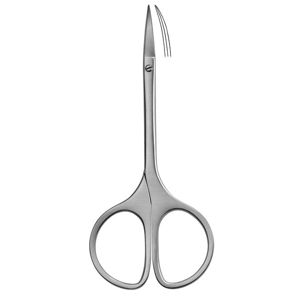 LS802/13cm. TIJERA CURVA ENCIA LIQUID STEEL – Ciseaux chirurgicaux de précision