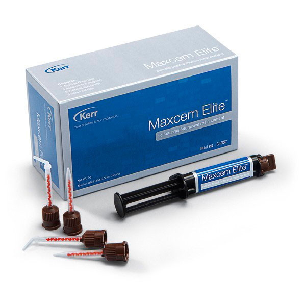MAXCEM ELITE MINI KIT – Cimento de resina autoadesivo, 1 seringa 5g