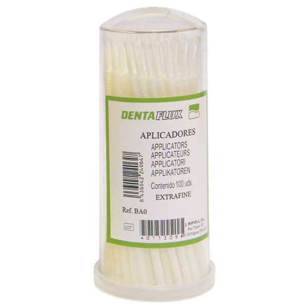 MICROAPLICADORES EXTRA-FINOS – Micro-applicateurs dentaires jetables DENTAFLUX 100u