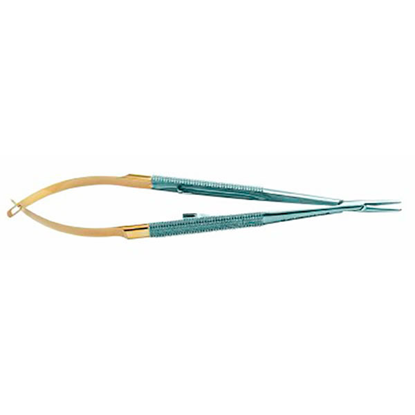 NHM-5025R P-AG.CASTROVIEJO – Portaagujas microcirugía, punta diamante, 16 cm, Hu-Friedy