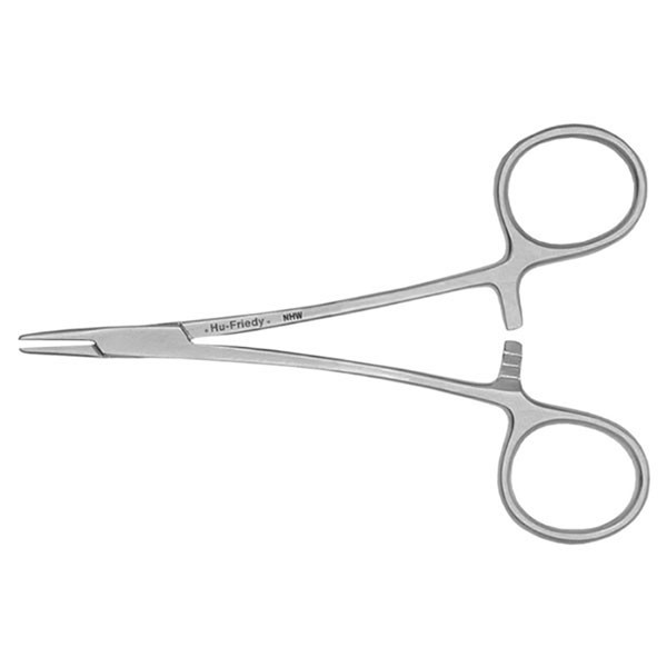 NHW PORTA-AGUJA WEBSTER – Portaagujas quirúrgico de precisión, 13 cm