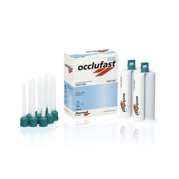 OCCLUFAST CAD – Silicone A per registrazione occlusale scansionabile Zhermack 2x50ml